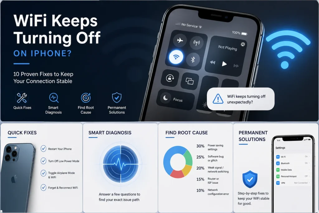 WiFi Keeps Turning Off on iPhone — Fix It Fast